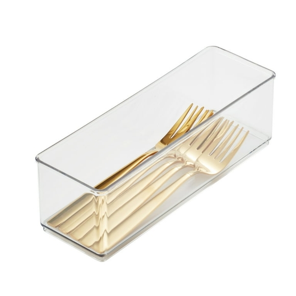 New - The Home Edit 6 Piece Kitchen Drawer Edit, Clear Plastic Storage System - Picture 6 of 7